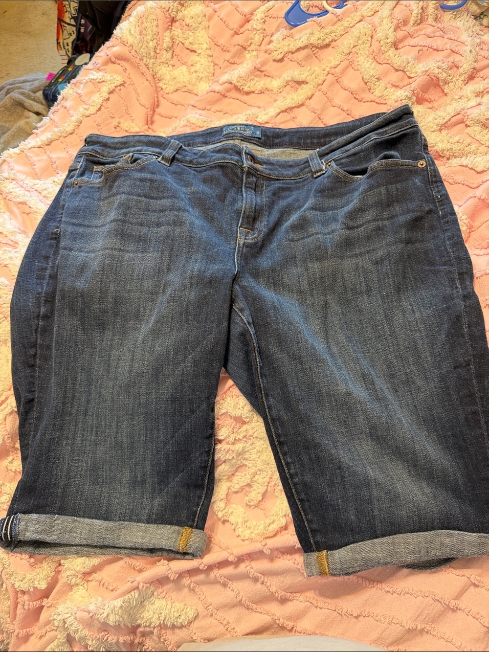 Lucky Brand Dark Blue Denim Bermuda Shorts